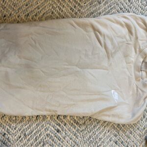 Nike Beige Crewneck Sweatshirt with White Logo